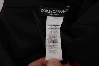 Robe Midi Fourreau Rouge Col Cœur Dolce & Gabbana