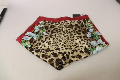 Pantalon taille mi-haute Dolce & Gabbana multicolore imprimé léopard Flora