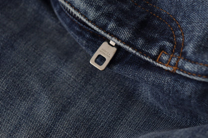 Jean en denim bleu Dolce & Gabbana orné de cristaux
