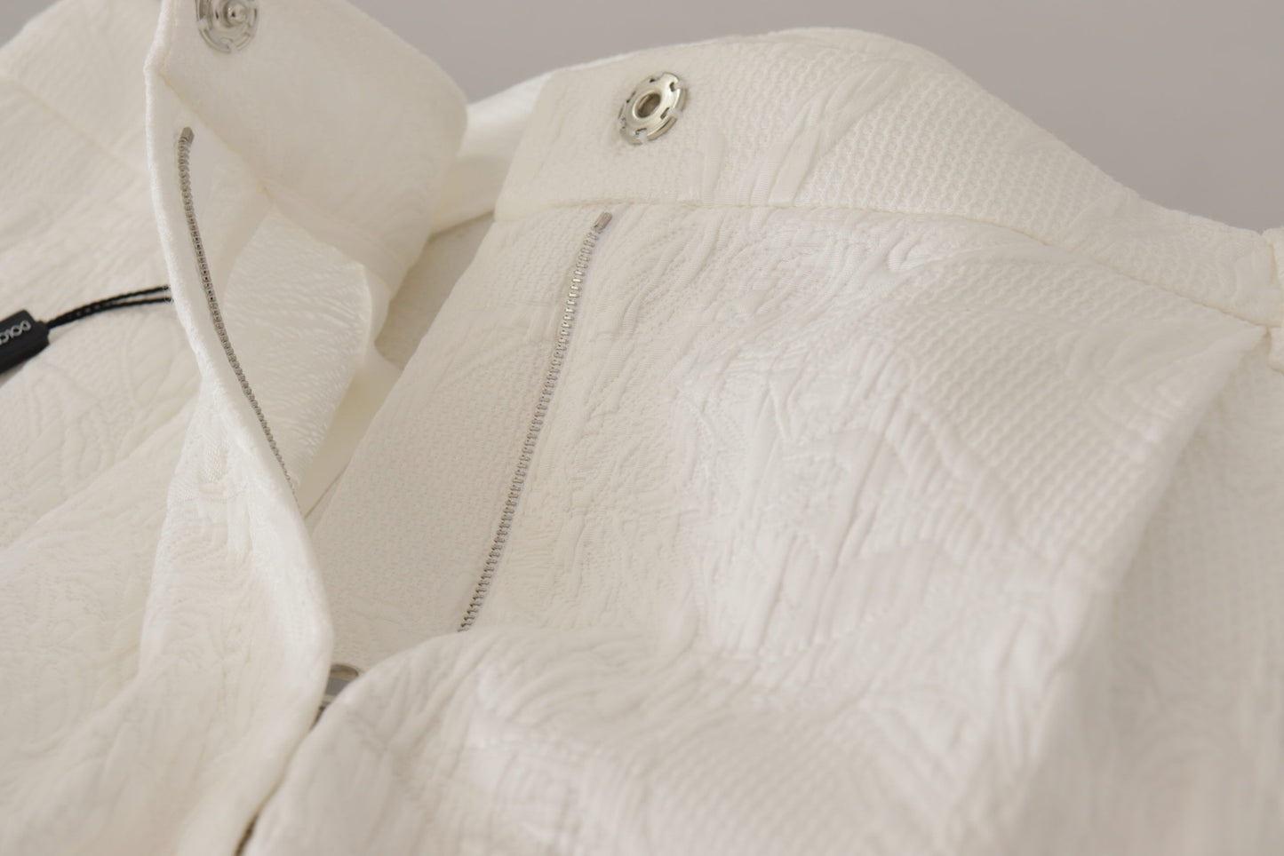 Shorts culotte Dolce & Gabbana blancs en coton taille haute