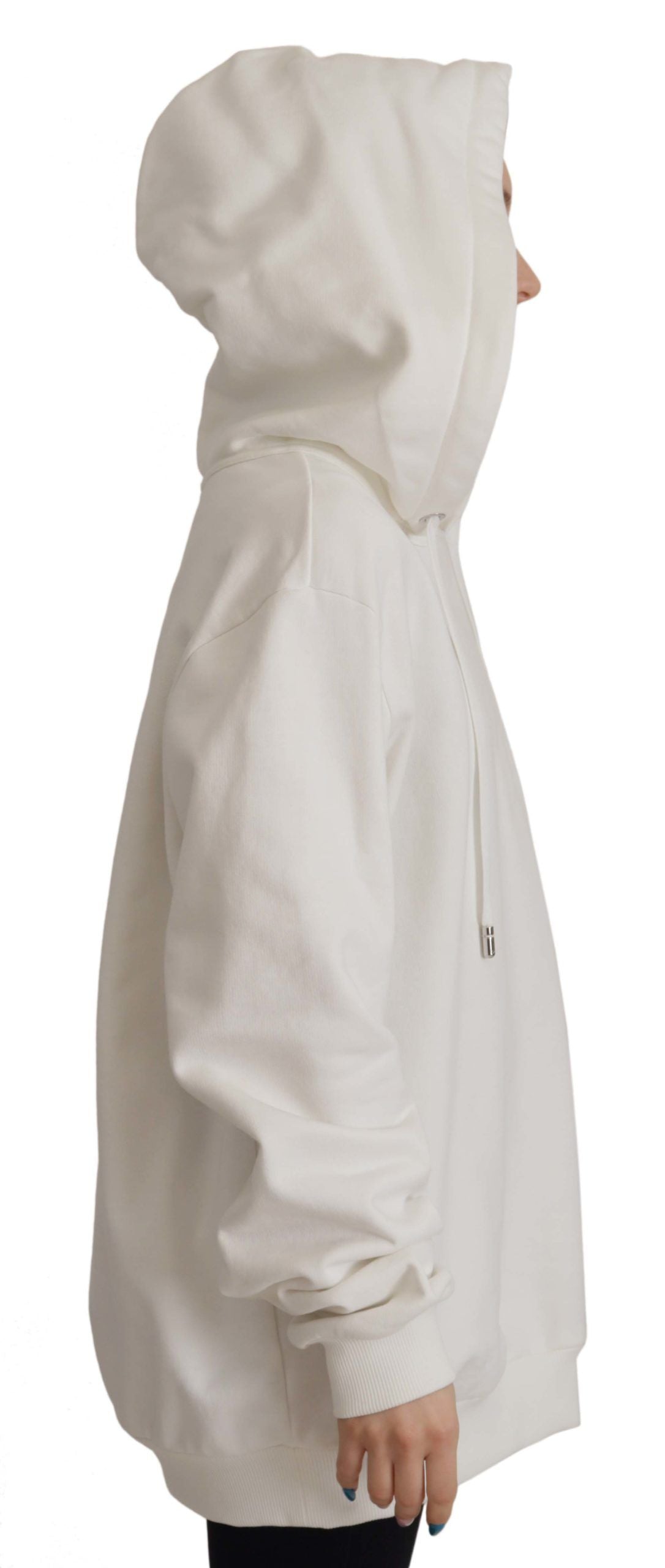 Sweat à capuche blanc brodé Dolce & Gabbana