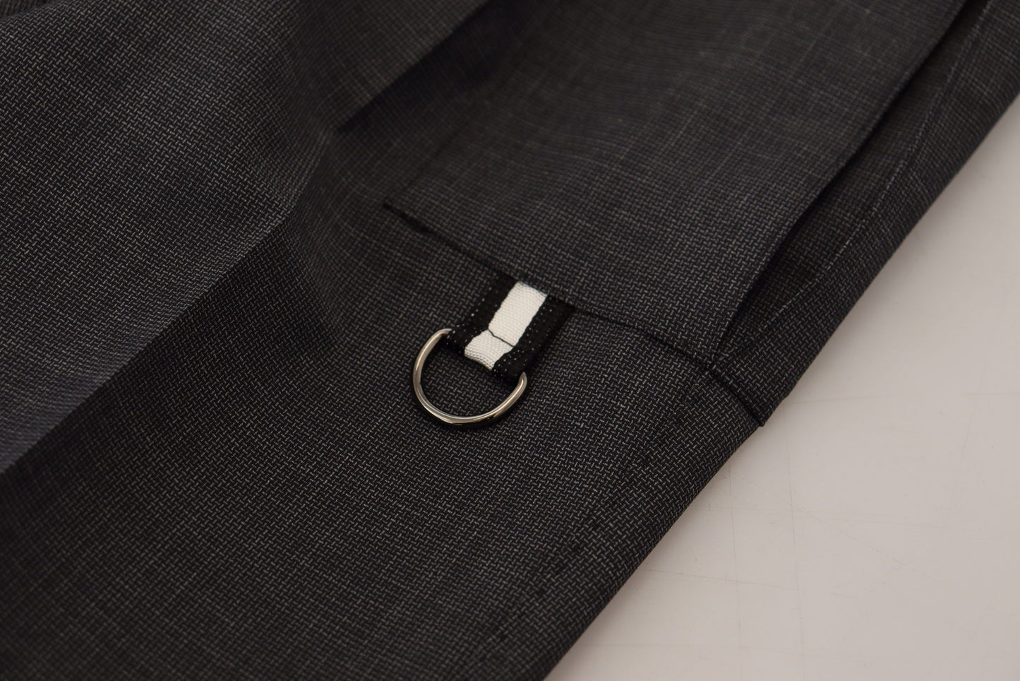 Pantalon cargo Dolce & Gabbana gris à carreaux - Tissu extensible