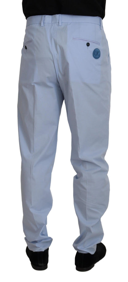Pantalon Chino Dolce & Gabbana en Coton Stretch Bleu