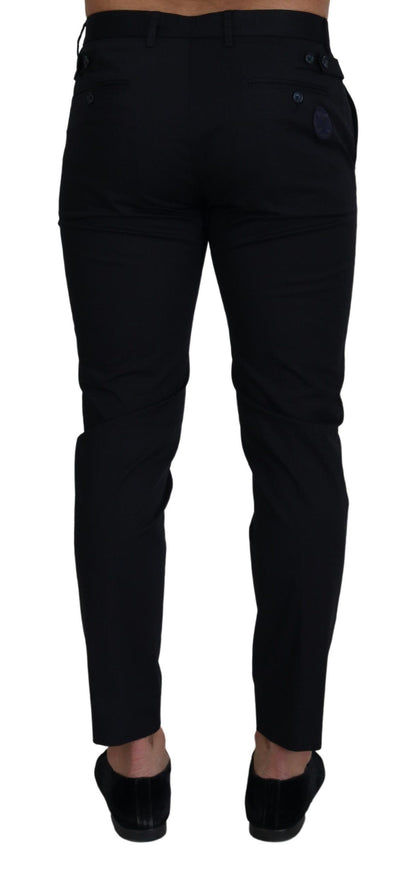 Pantalon slim Dolce & Gabbana en coton stretch bleu (chino)