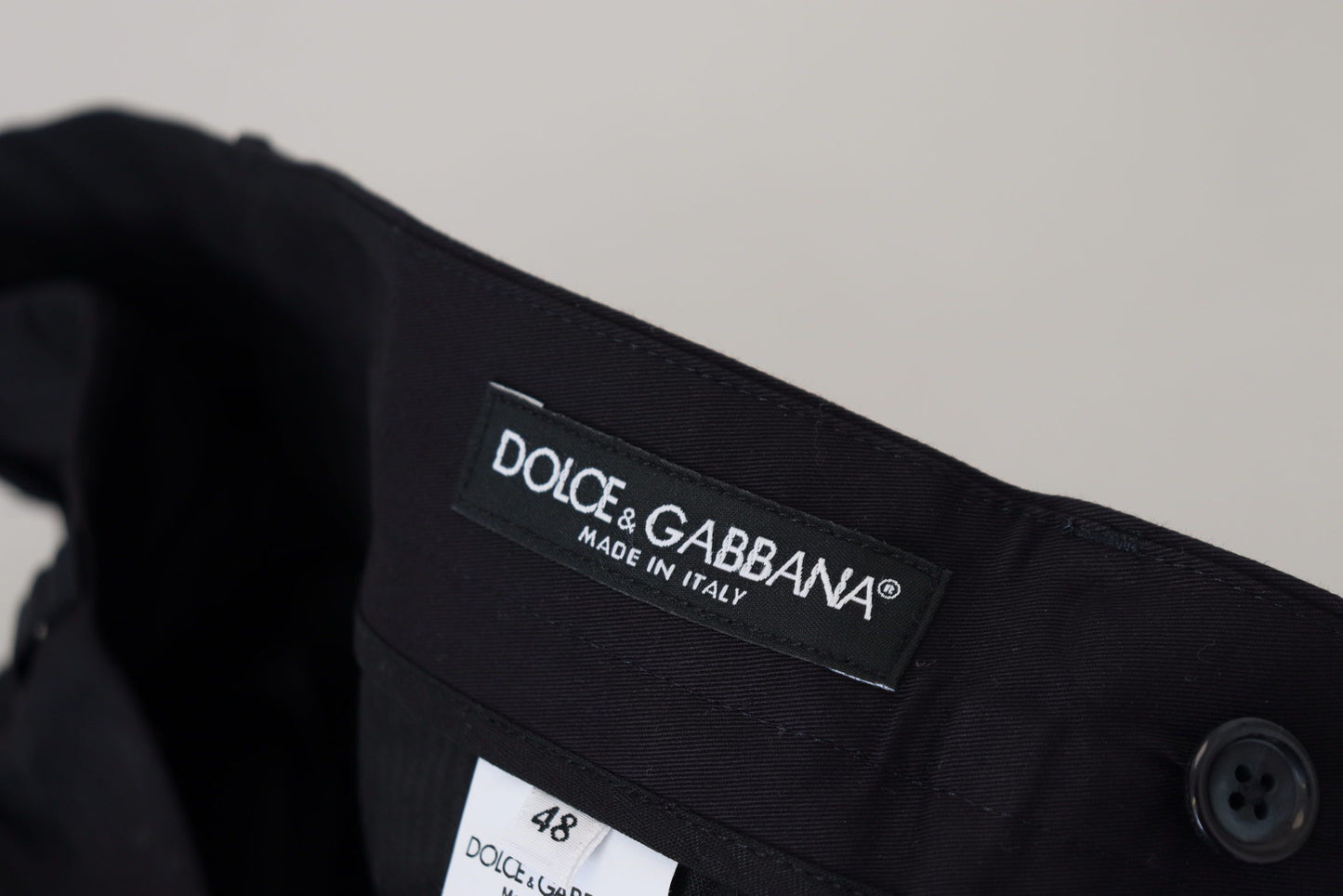 Pantalon slim Dolce & Gabbana en coton stretch bleu (chino)