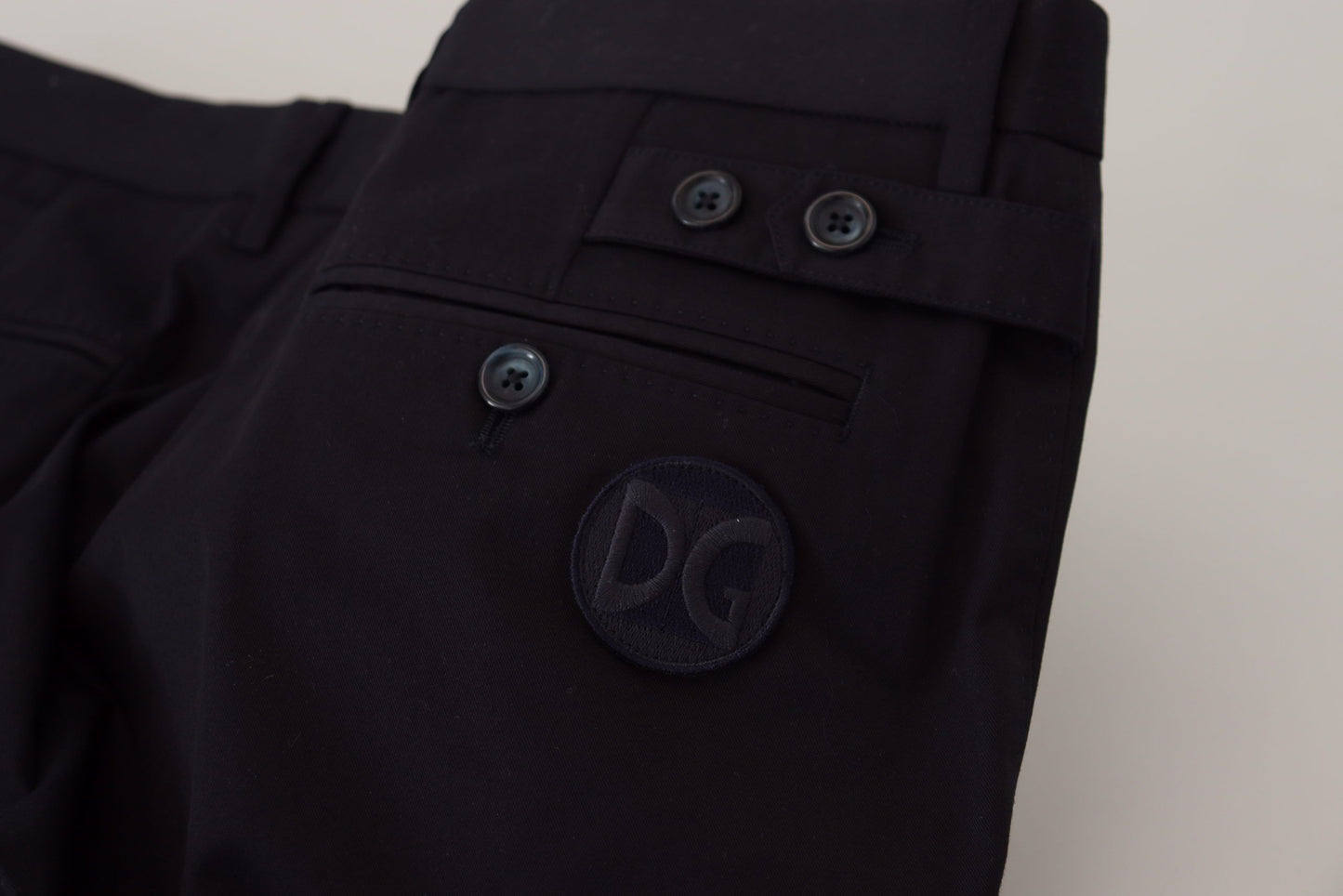 Pantalon slim Dolce & Gabbana en coton stretch bleu (chino)