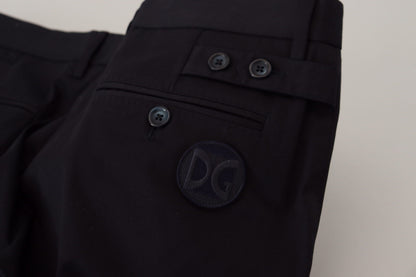 Pantalon slim Dolce & Gabbana en coton stretch bleu (chino)