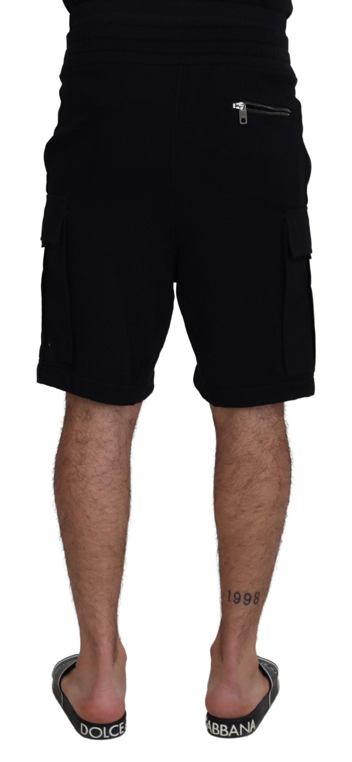 Short cargo Dolce & Gabbana en coton noir