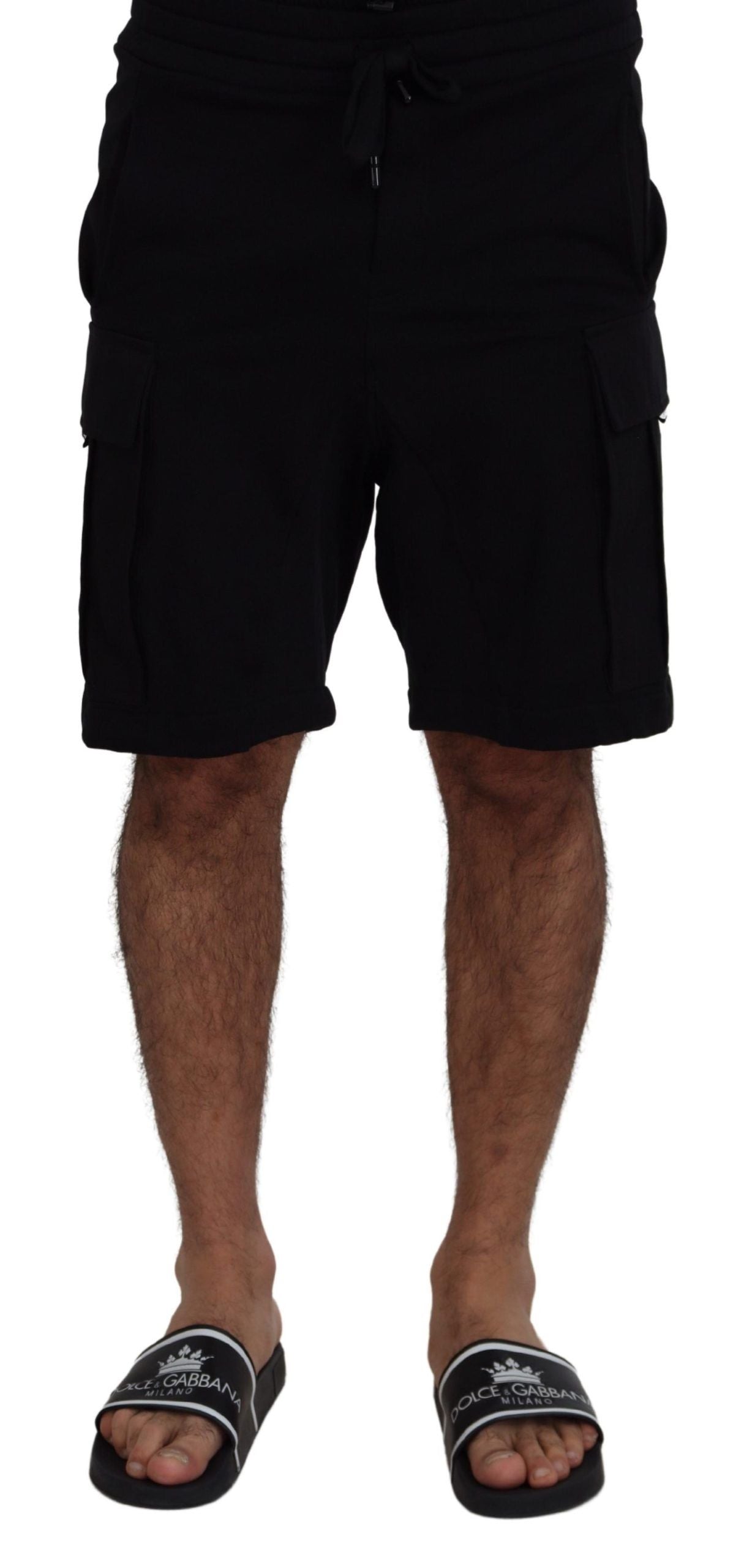Short cargo Dolce & Gabbana en coton noir
