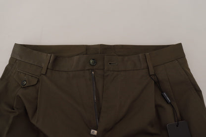 Shorts casuals en coton vert Dolce & Gabbana