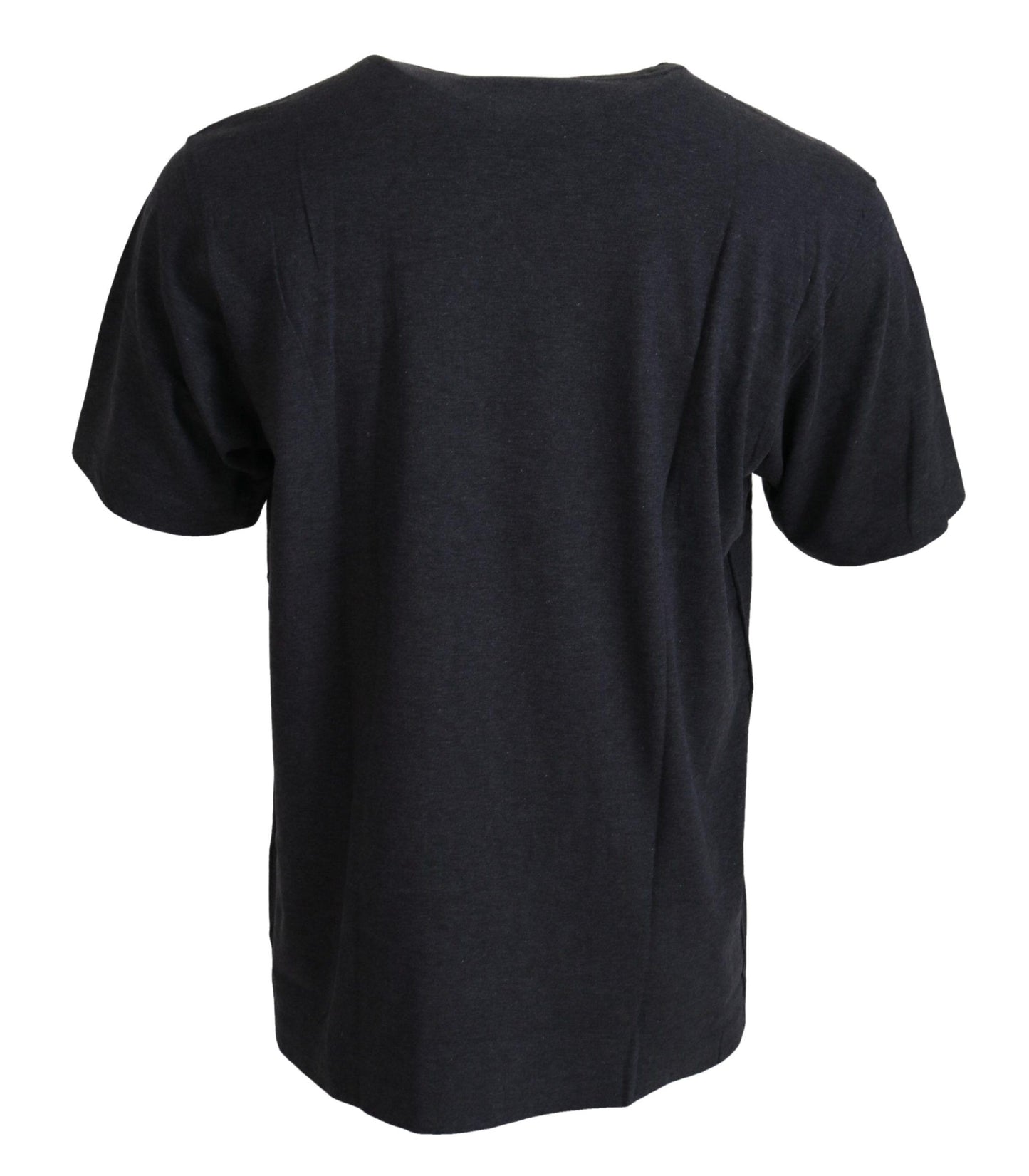 T-shirt Dolce & Gabbana gris en coton à col rond et manches courtes