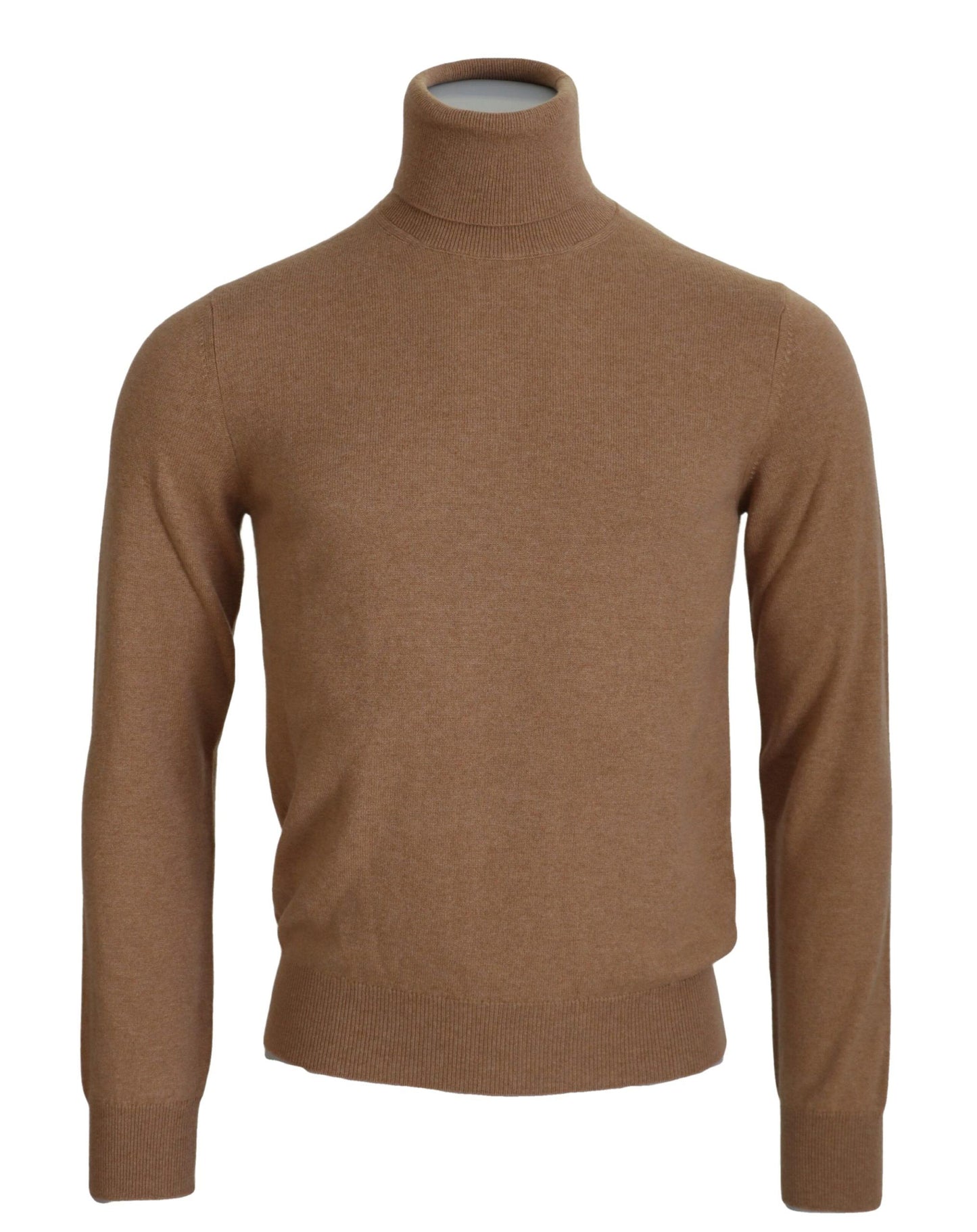 Pull-over en cachemire à col roulé beige Dolce & Gabbana