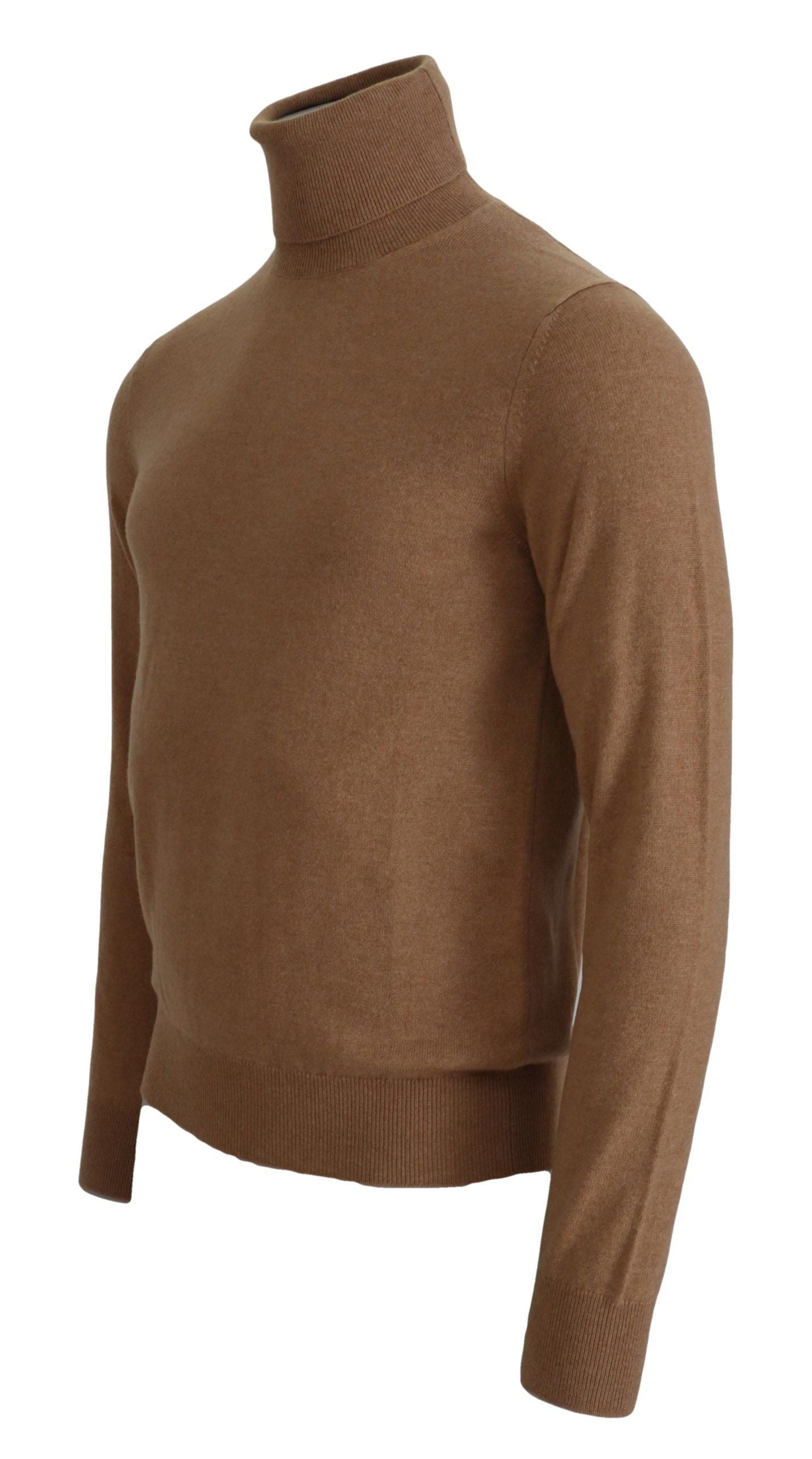 Pull-over en cachemire à col roulé beige Dolce & Gabbana
