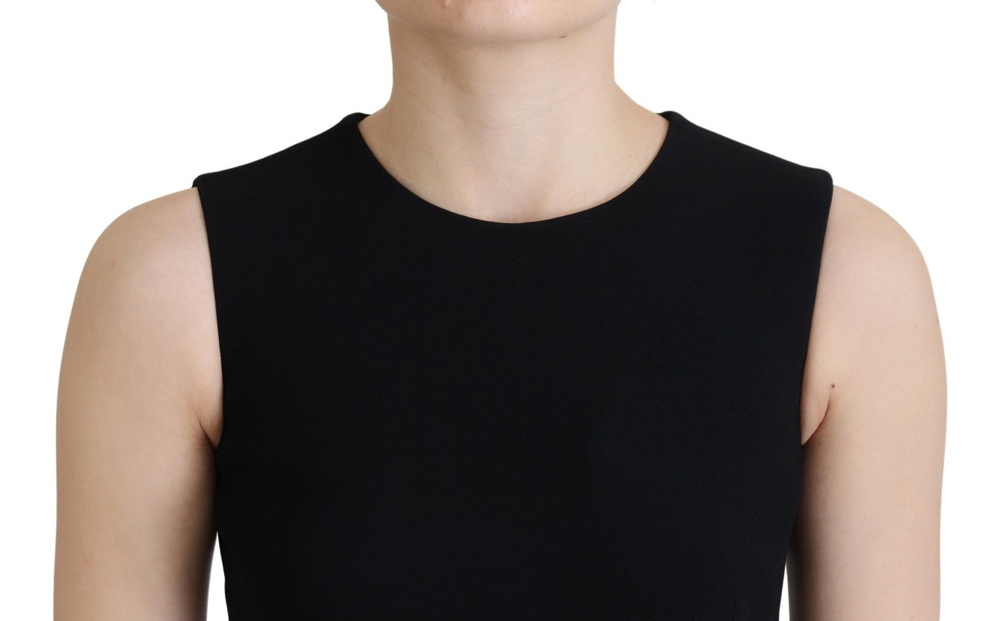 Robe fourreau Dolce & Gabbana noire évasée en viscose
