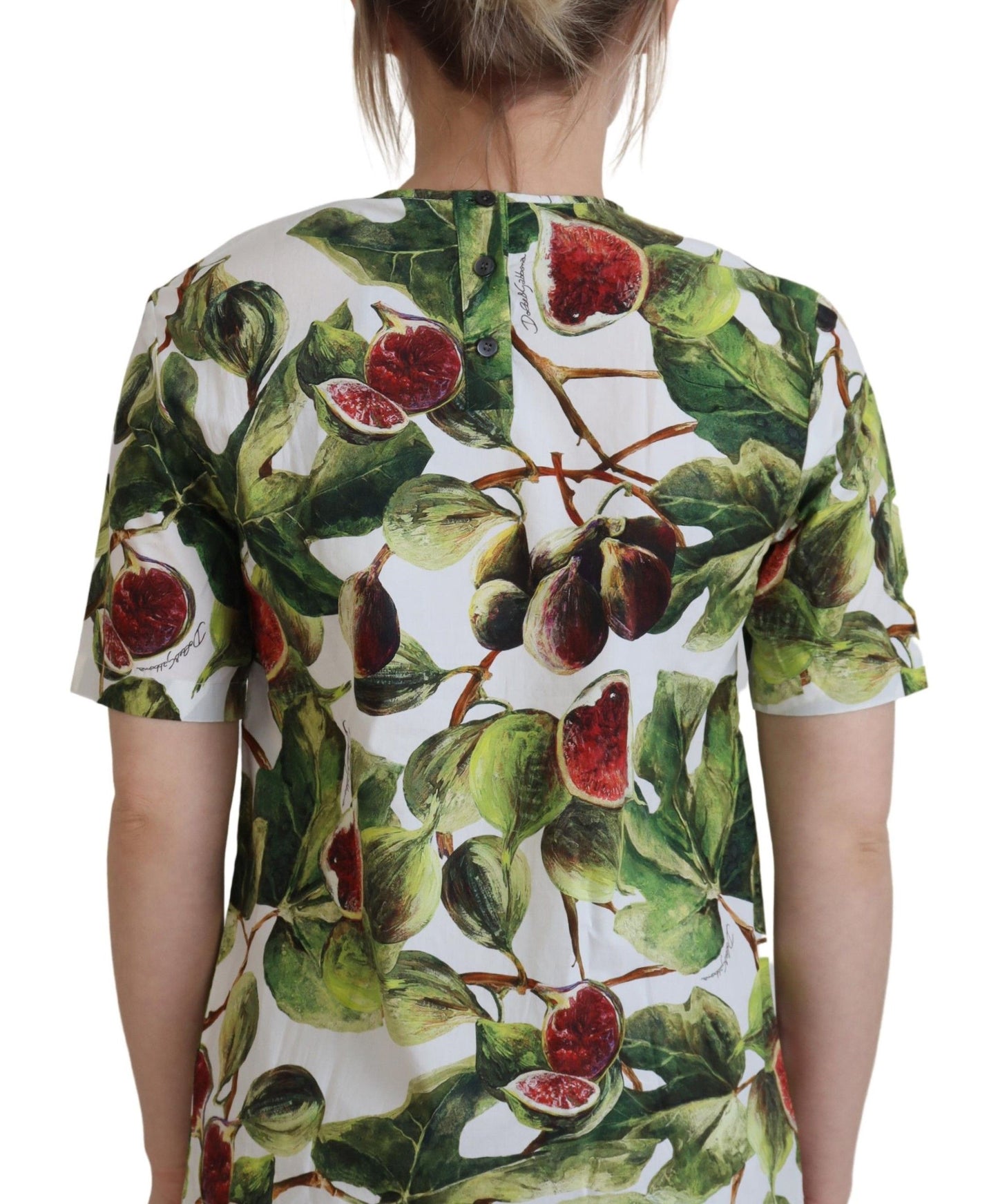 Haut en coton à col rond Dolce & Gabbana T-shirt fruits