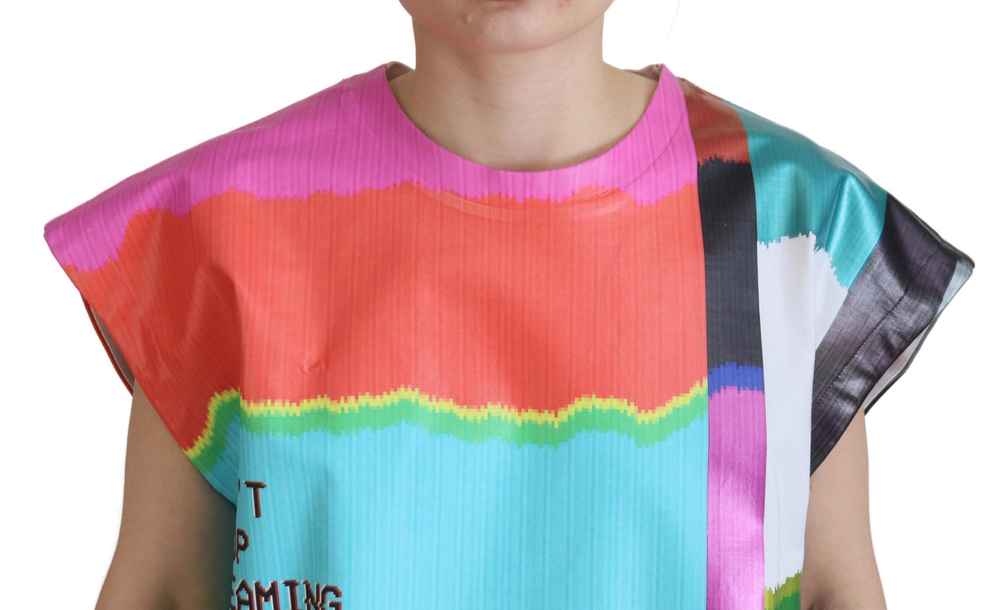 Dolce & Gabbana Chemisier en coton imprimé téléviseur multicolore