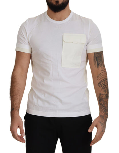 T-shirt Dolce & Gabbana à manches courtes et poches à rabat blanc