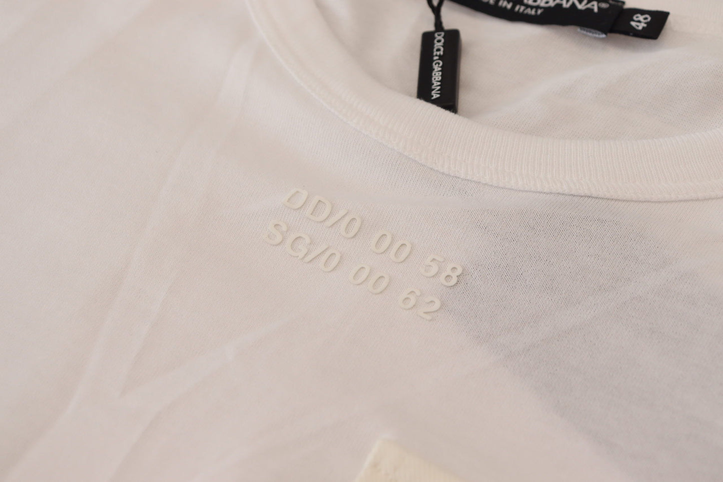 T-shirt Dolce & Gabbana à manches courtes et poches à rabat blanc