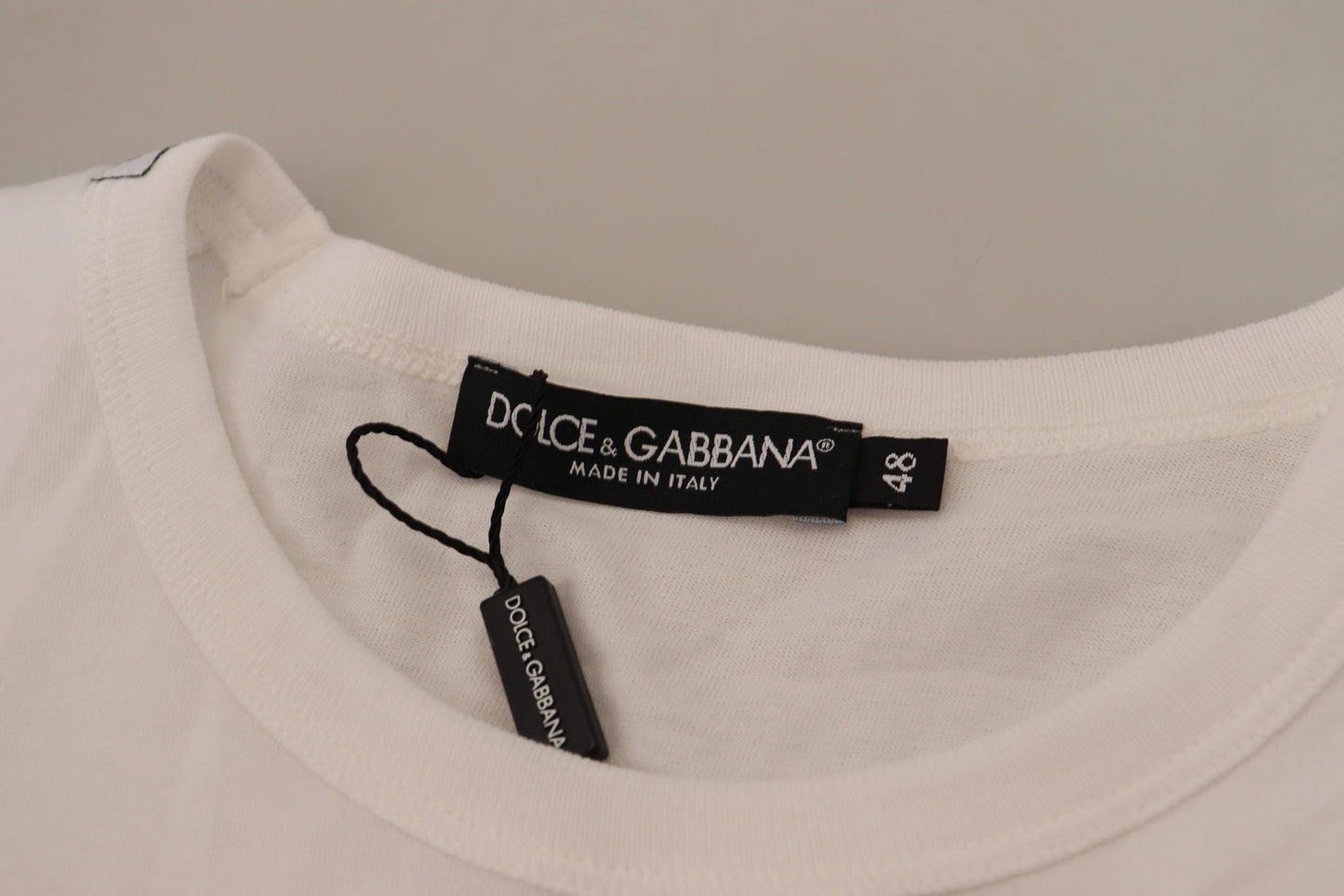 T-shirt Dolce & Gabbana à manches courtes et poches à rabat blanc