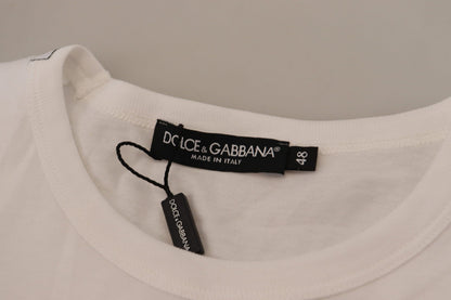 T-shirt Dolce & Gabbana à manches courtes et poches à rabat blanc
