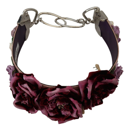 Bandoulière en métal à appliques florales multicolores Dolce & Gabbana