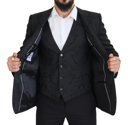 Tailleur MARTINI 2 pièces Dolce & Gabbana en brocart floral noir