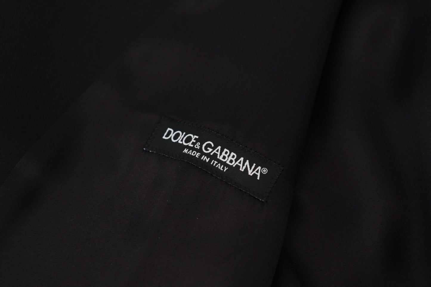 Dolce & Gabbana Gilet Noir en Laine Vierge Gilet de Costume Habillé