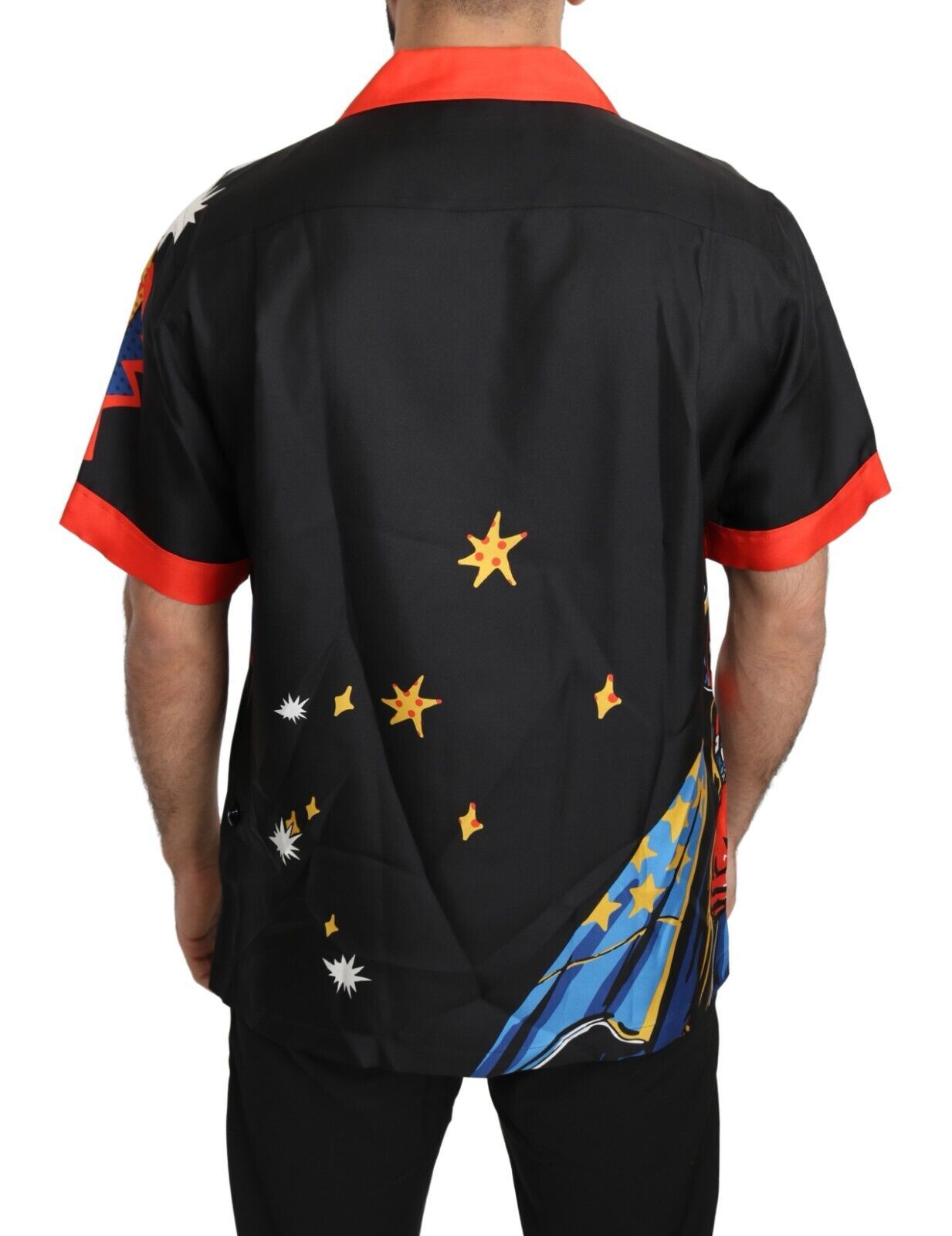 Chemise décontractée à manches courtes imprimée multicolore Dolce & Gabbana
