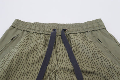 Pantalon cargo Dolce & Gabbana pour homme, à rayures vertes et fermeture éclair aux jambes
