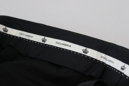 Pantalon en coton rayé noir Dolce & Gabbana pour homme