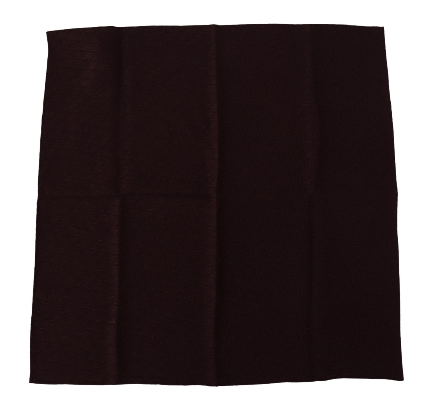 Foulard carré Dolce & Gabbana en soie mélangée marron