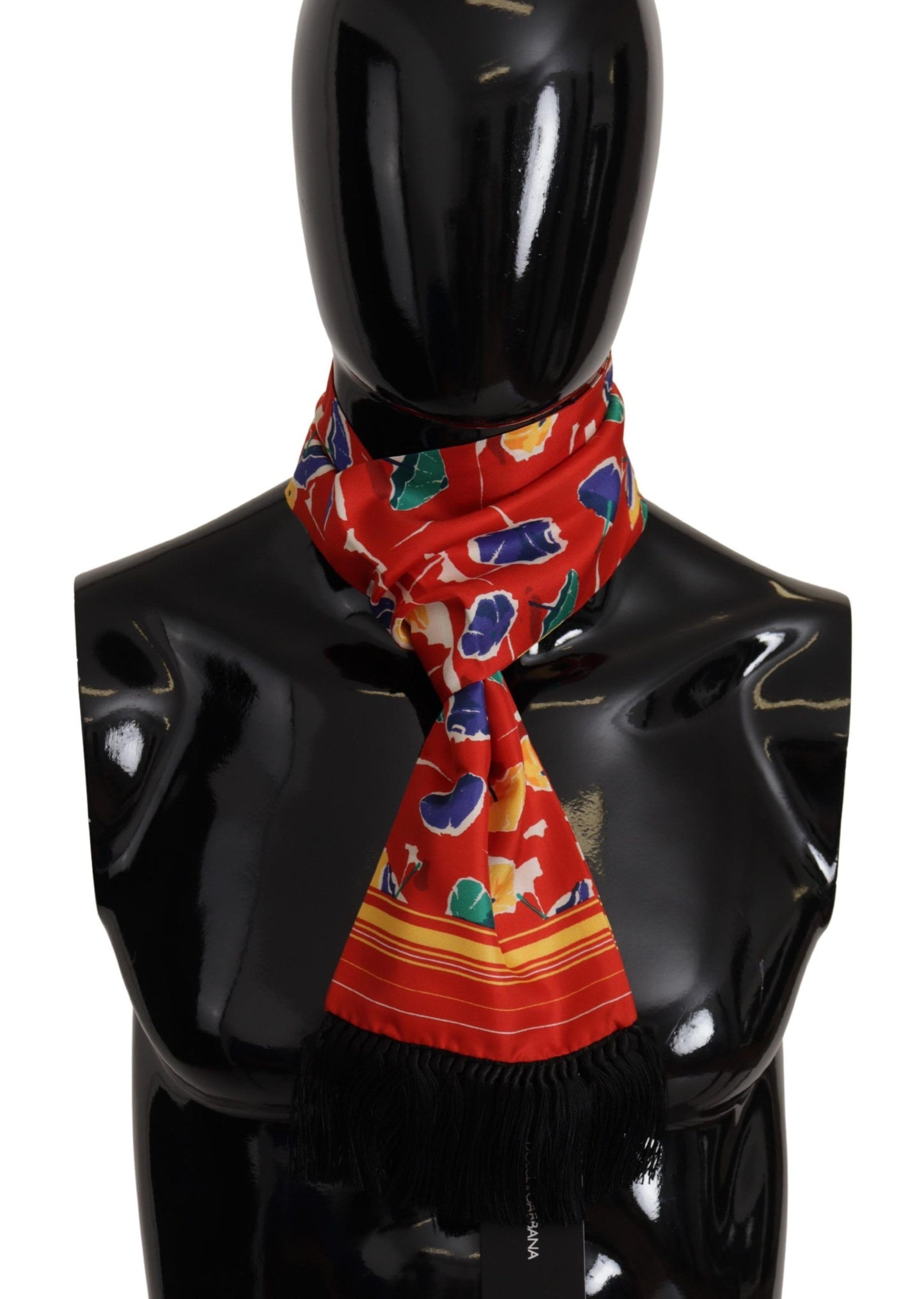 Écharpe à franges Dolce & Gabbana multicolore imprimé parapluies DG