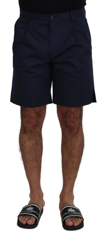 Shorts décontractés Dolce & Gabbana en coton stretch bleu chino
