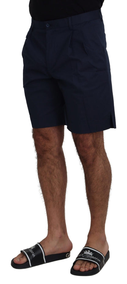 Shorts décontractés Dolce & Gabbana en coton stretch bleu chino