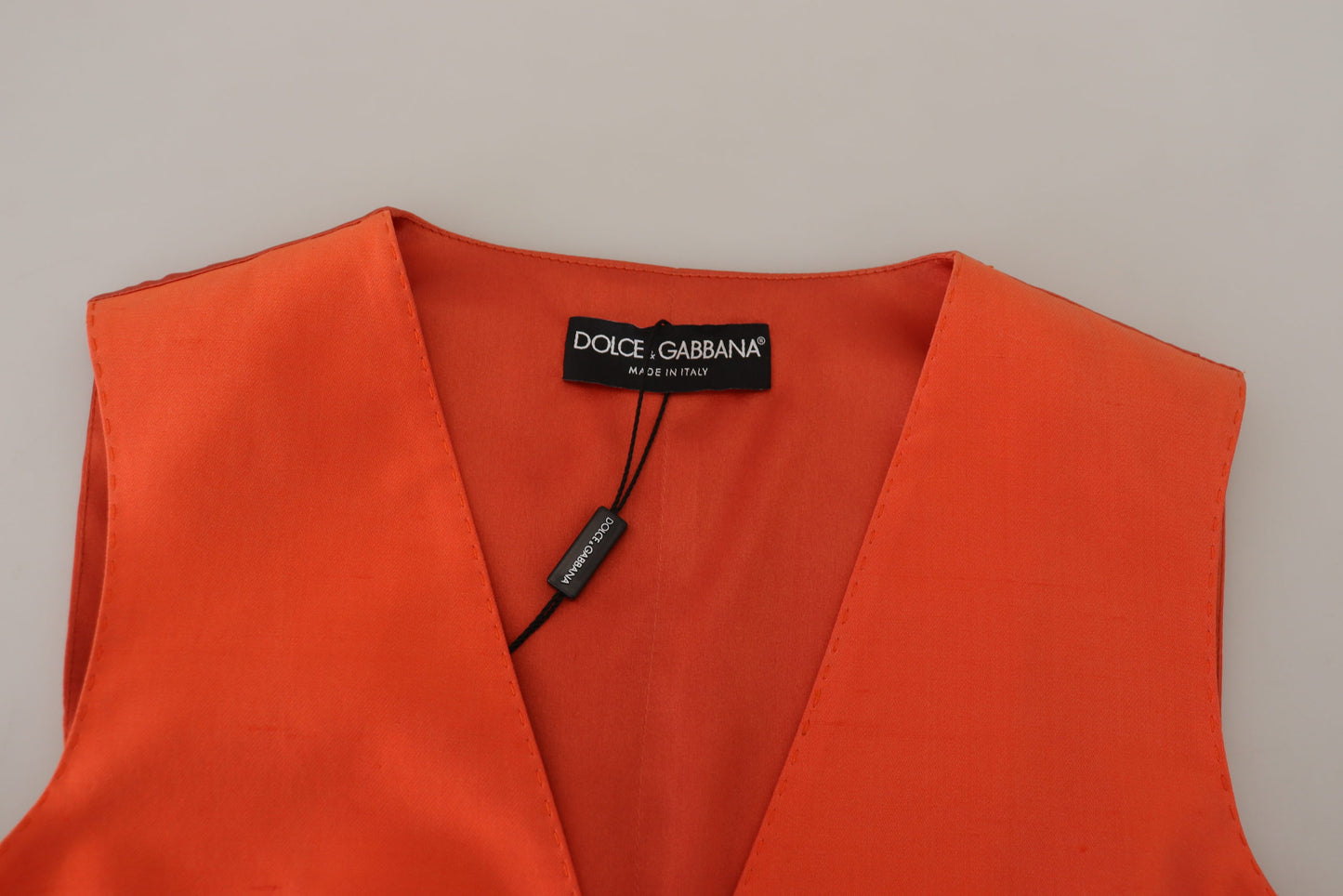 Haut court sans manches orange Dolce & Gabbana