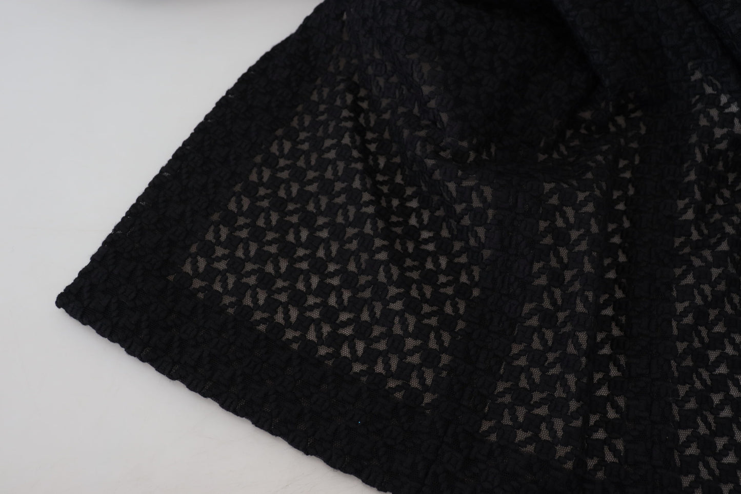 Veste longue en coton avec blazer boutonné noir Dolce & Gabbana