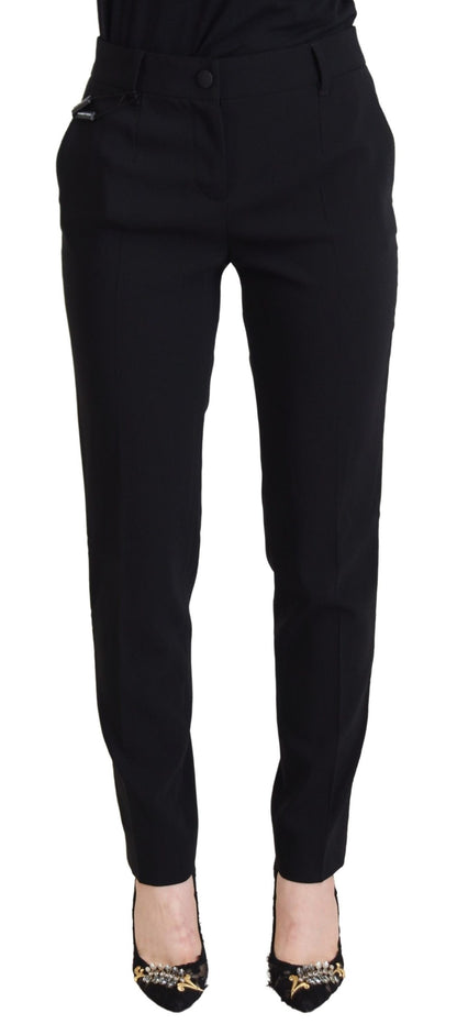 Pantalon noir femme taille haute Dolce & Gabbana