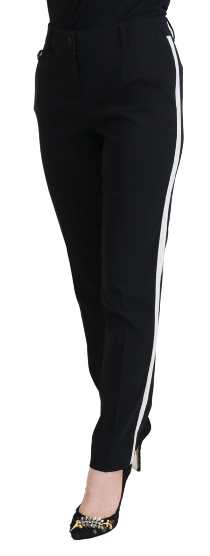 Pantalon noir femme taille haute Dolce & Gabbana