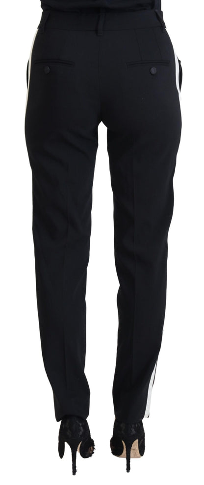 Pantalon noir femme taille haute Dolce & Gabbana
