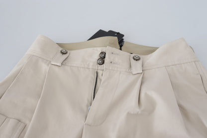Pantalon taille haute beige Dolce & Gabbana pour femme