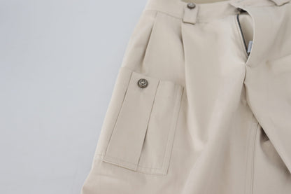 Pantalon taille haute beige Dolce & Gabbana pour femme