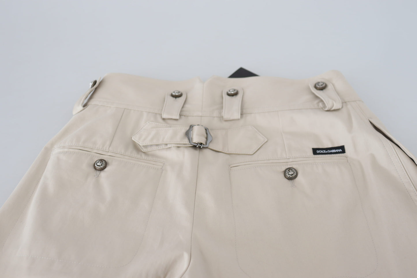 Pantalon taille haute beige Dolce & Gabbana pour femme