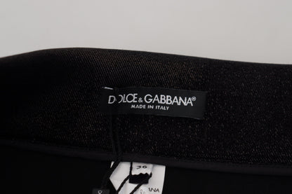Jean slim en denim de coton délavé noir Dolce & Gabbana