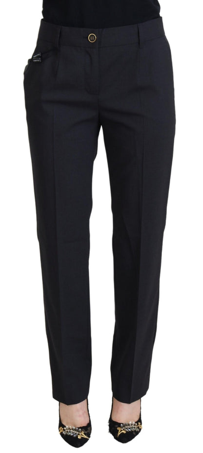 Pantalon de tailleur fuselé gris Dolce & Gabbana pour femme