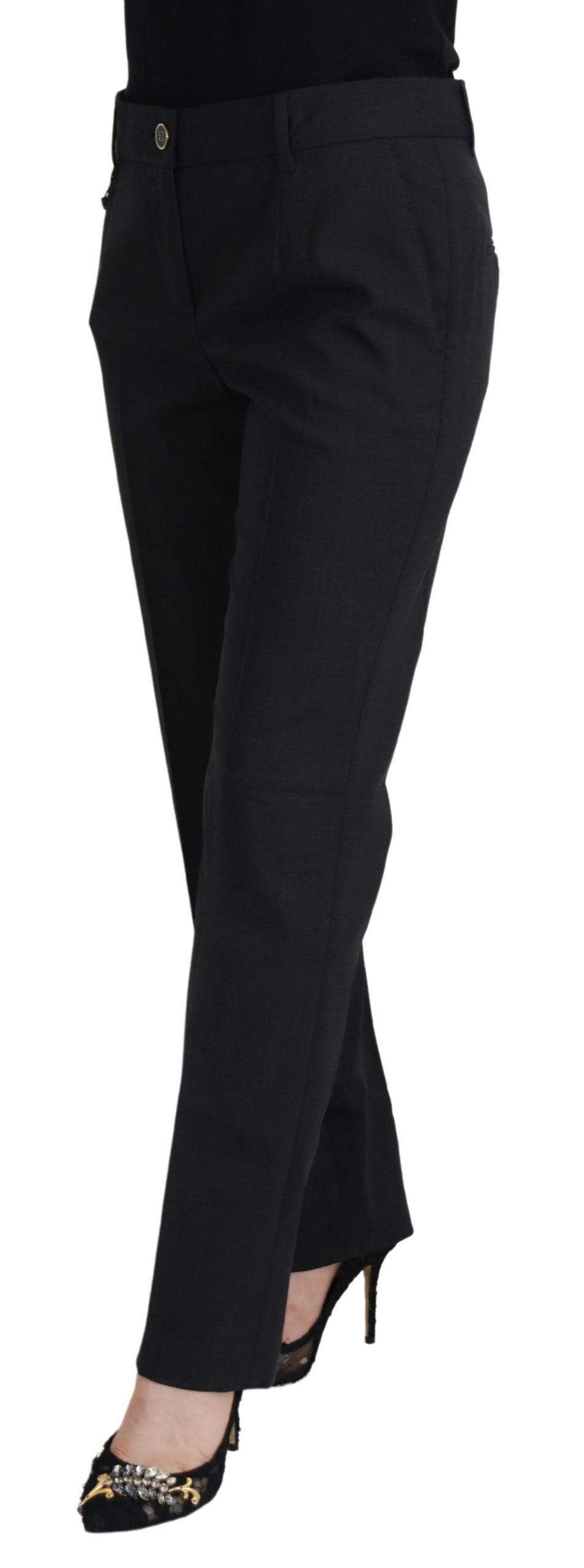 Pantalon de tailleur fuselé gris Dolce & Gabbana pour femme
