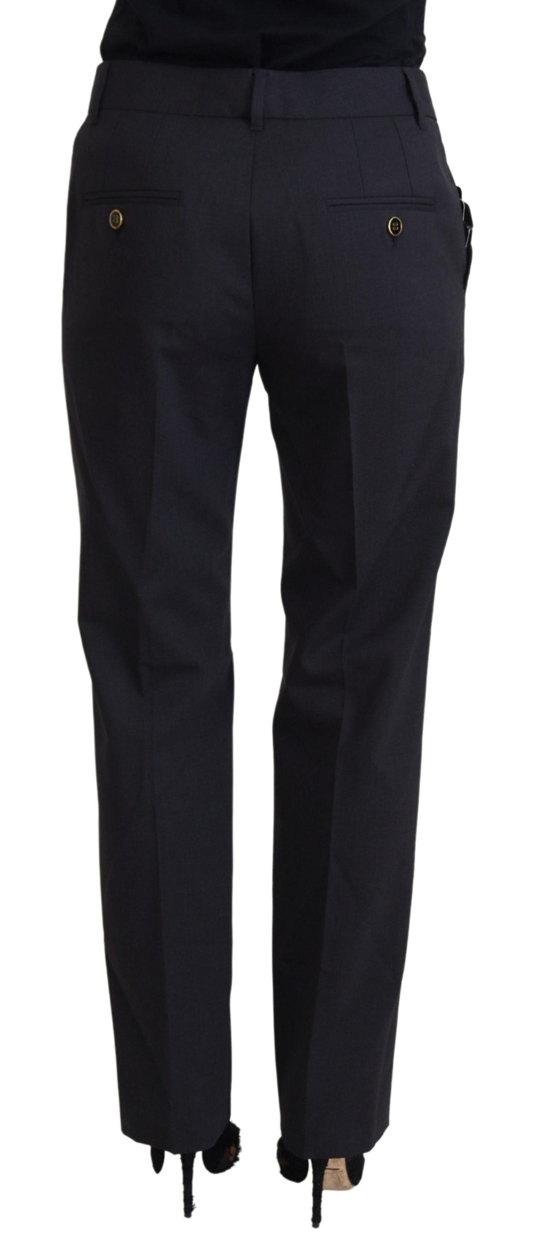 Pantalon de tailleur fuselé gris Dolce & Gabbana pour femme