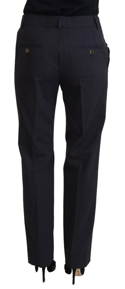 Pantalon de tailleur fuselé gris Dolce & Gabbana pour femme