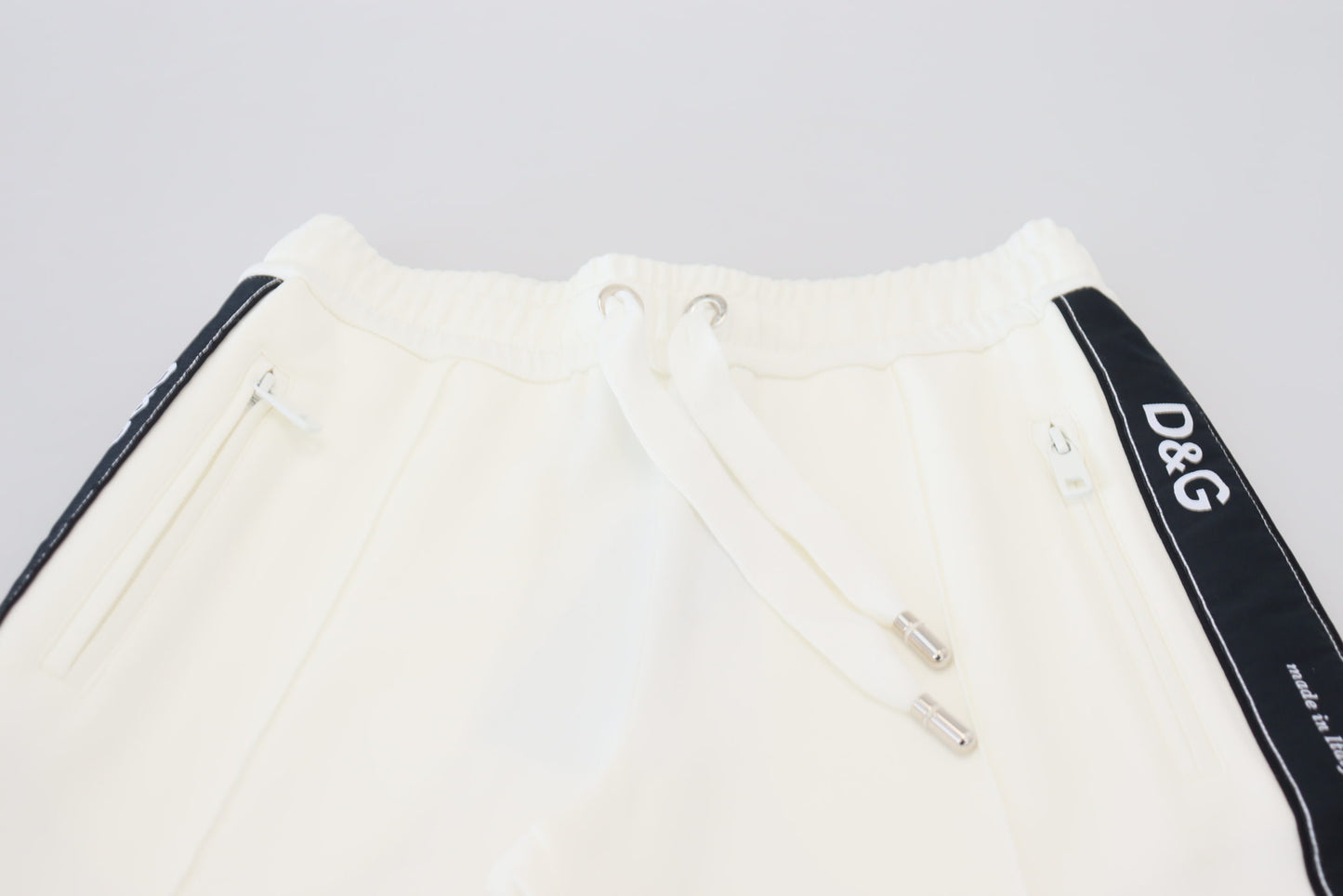 Pantalon de survêtement blanc Dolce & Gabbana avec logo DG