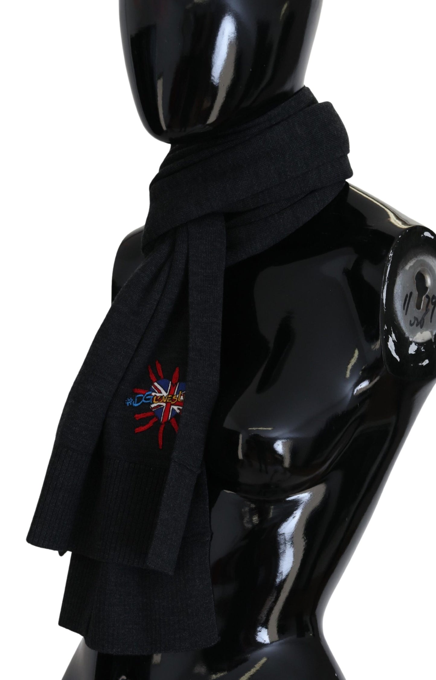 Écharpe portefeuille Dolce & Gabbana Cœur Sacré Noir #DGLovesLondon