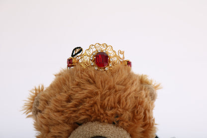 Serre-tête Couronne Diadème Dolce & Gabbana Ours en Peluche Or Cristal